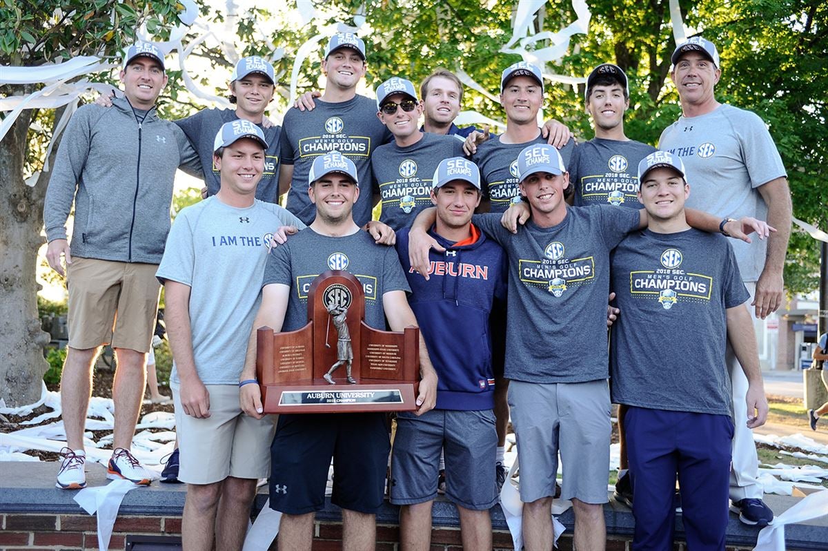Auburn's SEC Men's Golf Championship Toomer's Corner Celebration