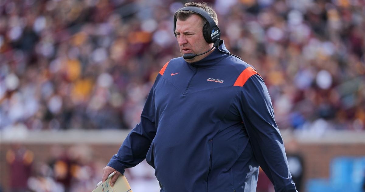 Illinois head coach Bret Bielema tests positive for COVID-19, won't coach at Iowa
