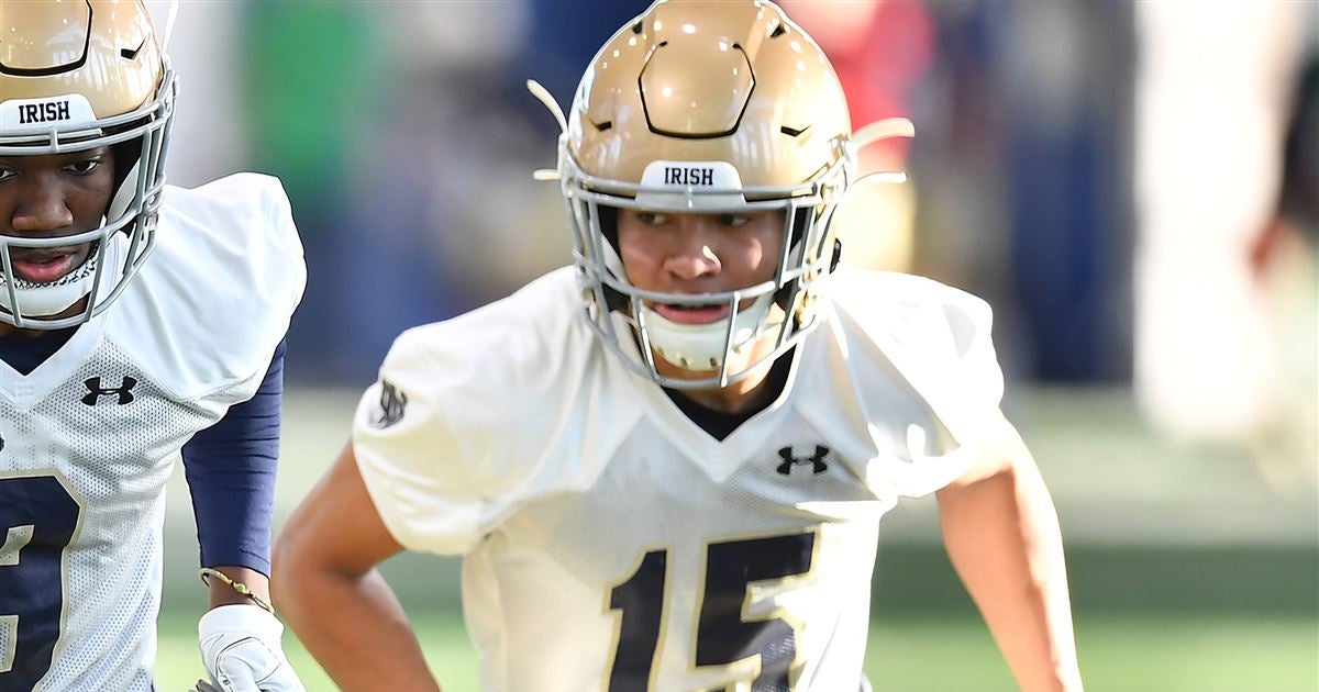 Notre Dame DB Isaiah Rutherford is in the Transfer Portal