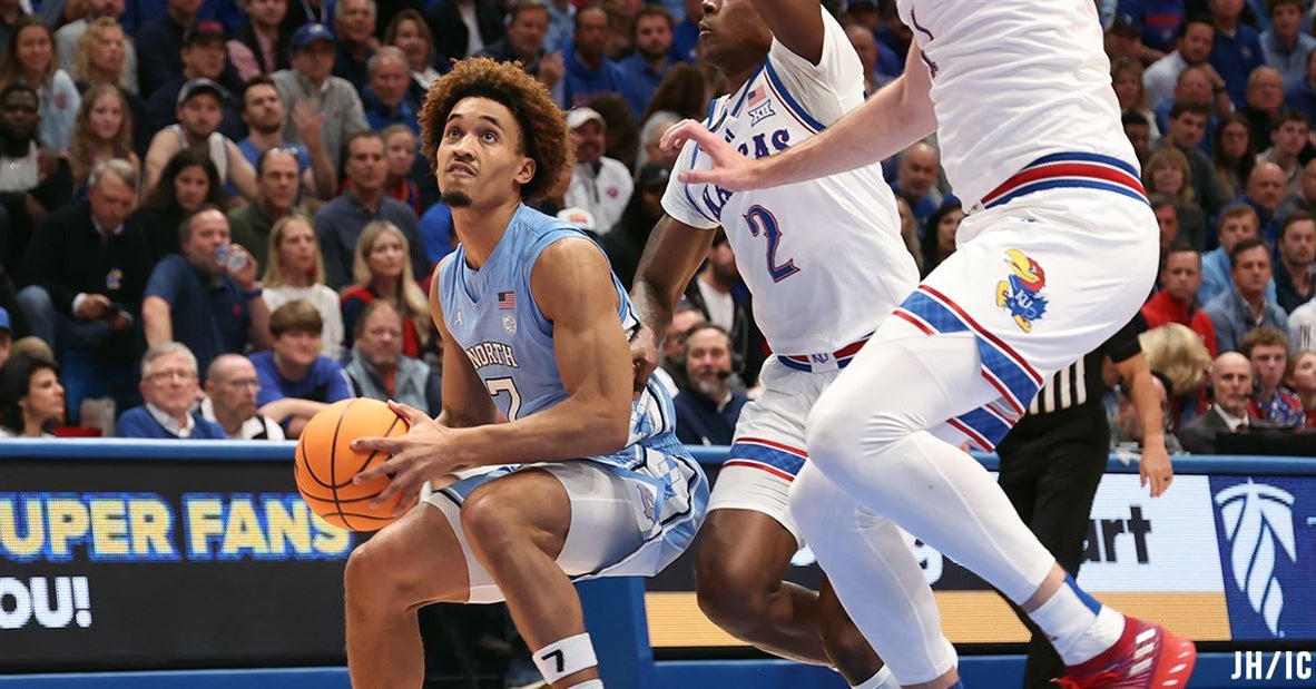 Tar Heels Climb Back But Fall Short At No. 1 Kansas Tar Heels Climb Back But Fall Short At No. 1 Kansas