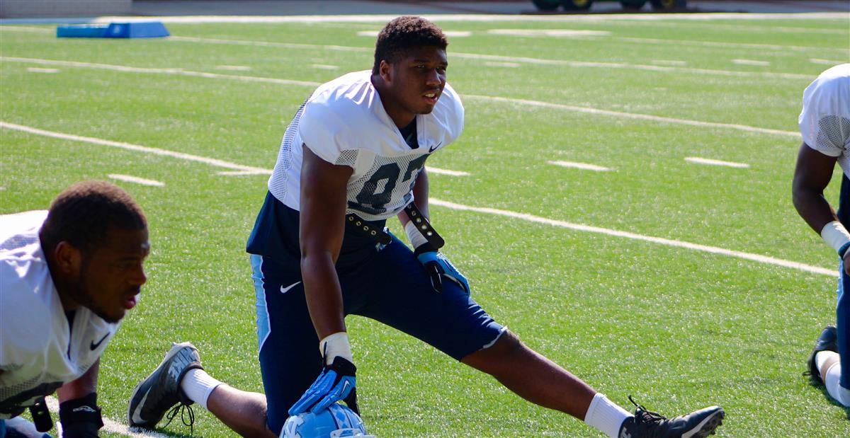 InsideCarolina on X: Former top #UNC recruit Jalen Dalton is growing into  his DT role. Story:   / X