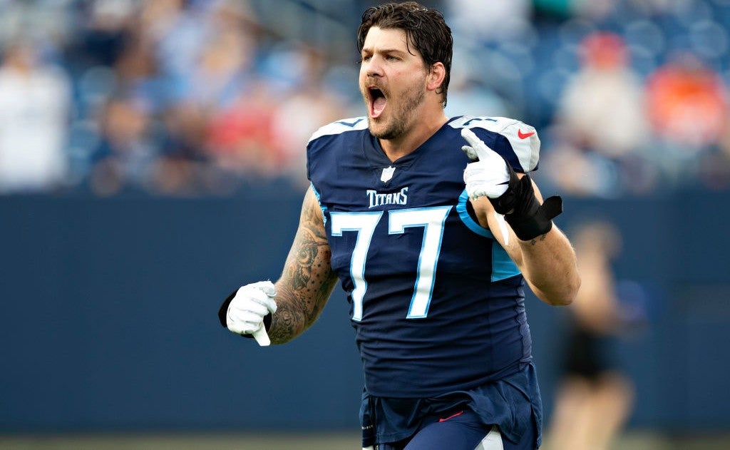 : 2020 Score #116 Taylor Lewan Tennessee Titans Football