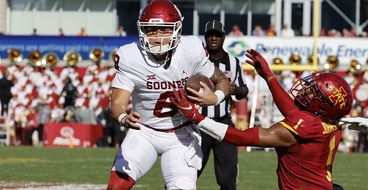 Behind Dillon Gabriel's 5 TDs, Oklahoma routs Iowa State to remain