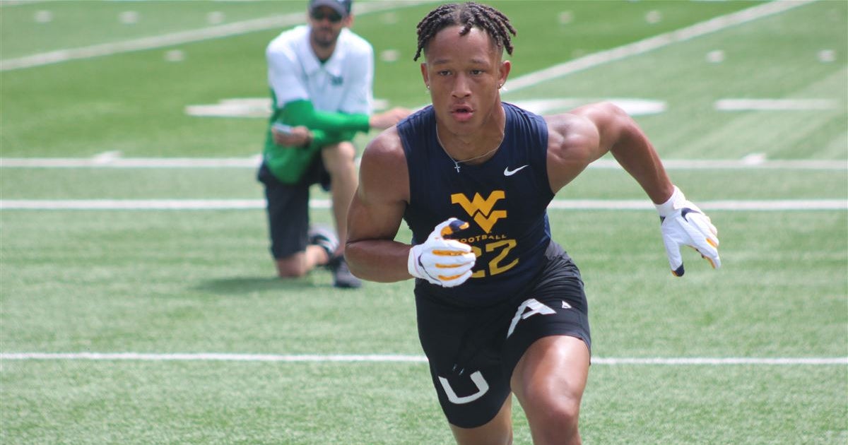 WATCH WR Anthony Brown puts in work at WVU Football Camp