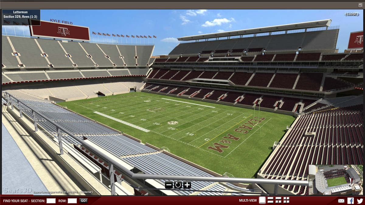 Interactive Kyle Field Seating Chart