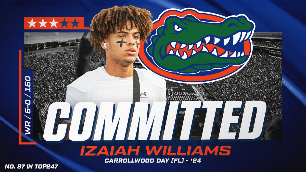 Florida football recruiting: Four-star 2024 WR Izaiah Williams commits to  Gators