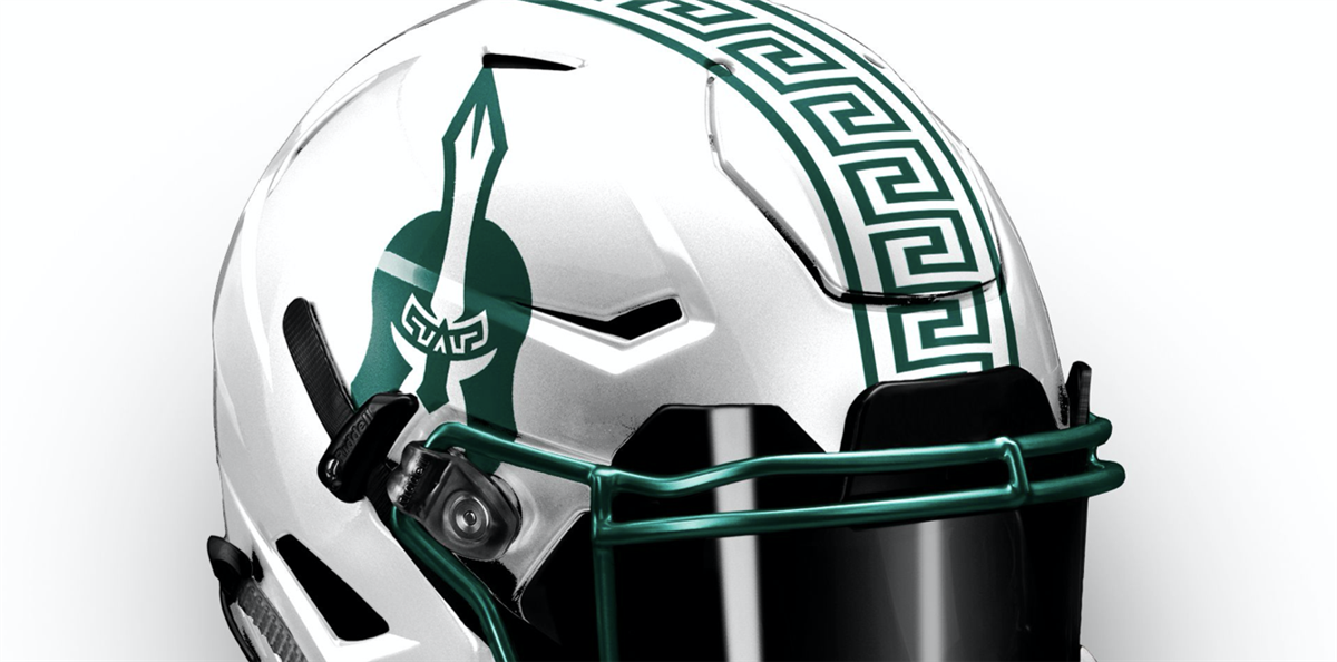 michigan state script helmet