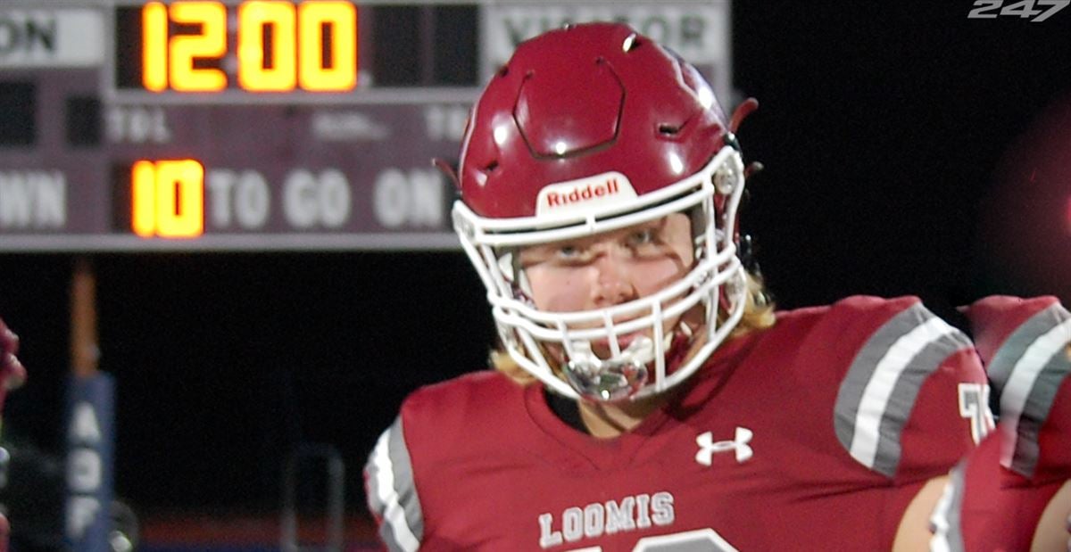 Top247 OT Olaus Alinen, an Alabama commit, has Crimson Tide recruiting hat on