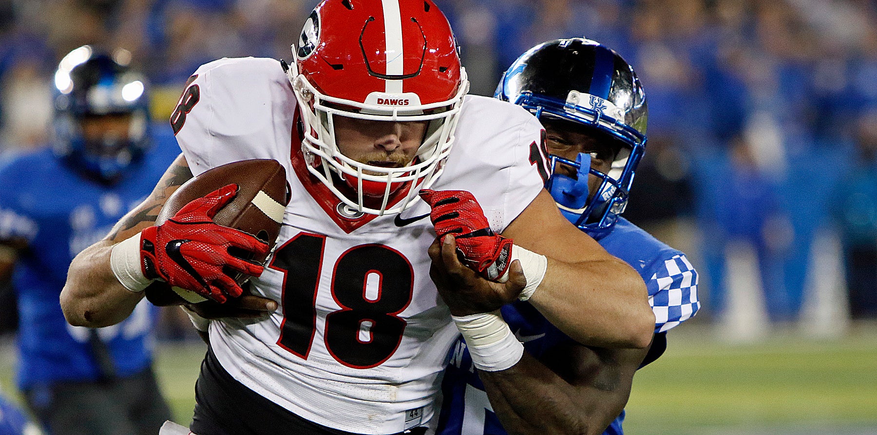 Georgia's Nick Chubb shatters records, Louisville's rush defense