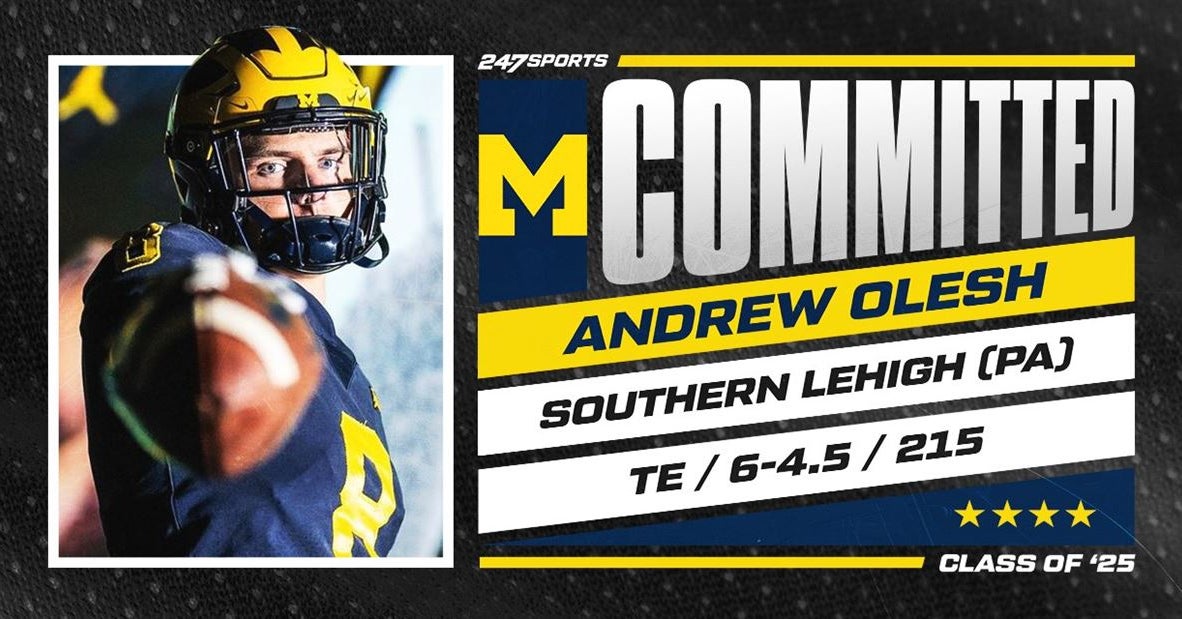 Dynamic top 100 tight end Andrew Olesh commits to Michigan