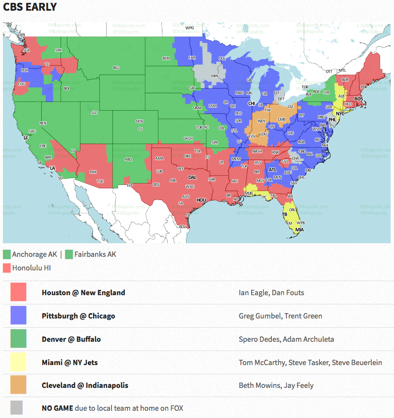 Coverage Map Released For Broncos Bills Game 6199