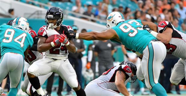 Falcons pull away late for preseason win over Dolphins