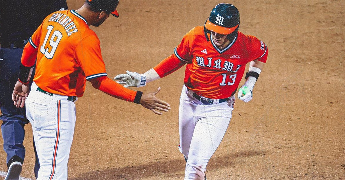 Alex Sosa and Derek Williams hit back-to-back-homers twice as No. 22 Miami beats Lehigh