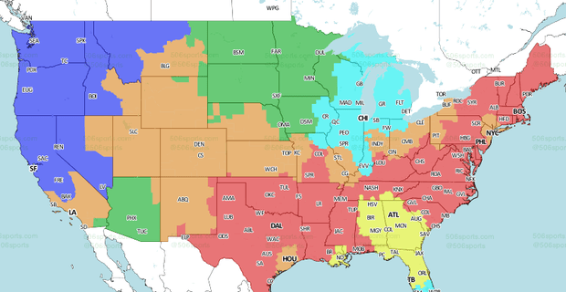 506 Sports - NFL Maps: Week 1, 2021