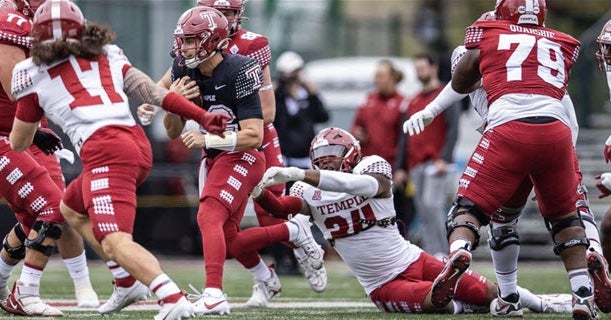 Black’s sack attack highlights Cherry and White scrimmage