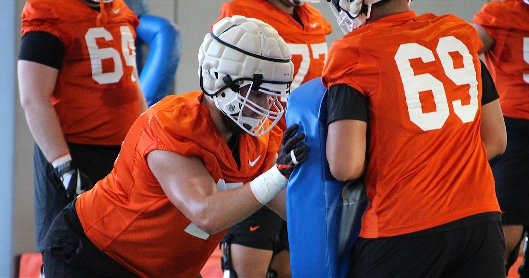 Offensive line depth less of a concern for Oklahoma State as fall camp