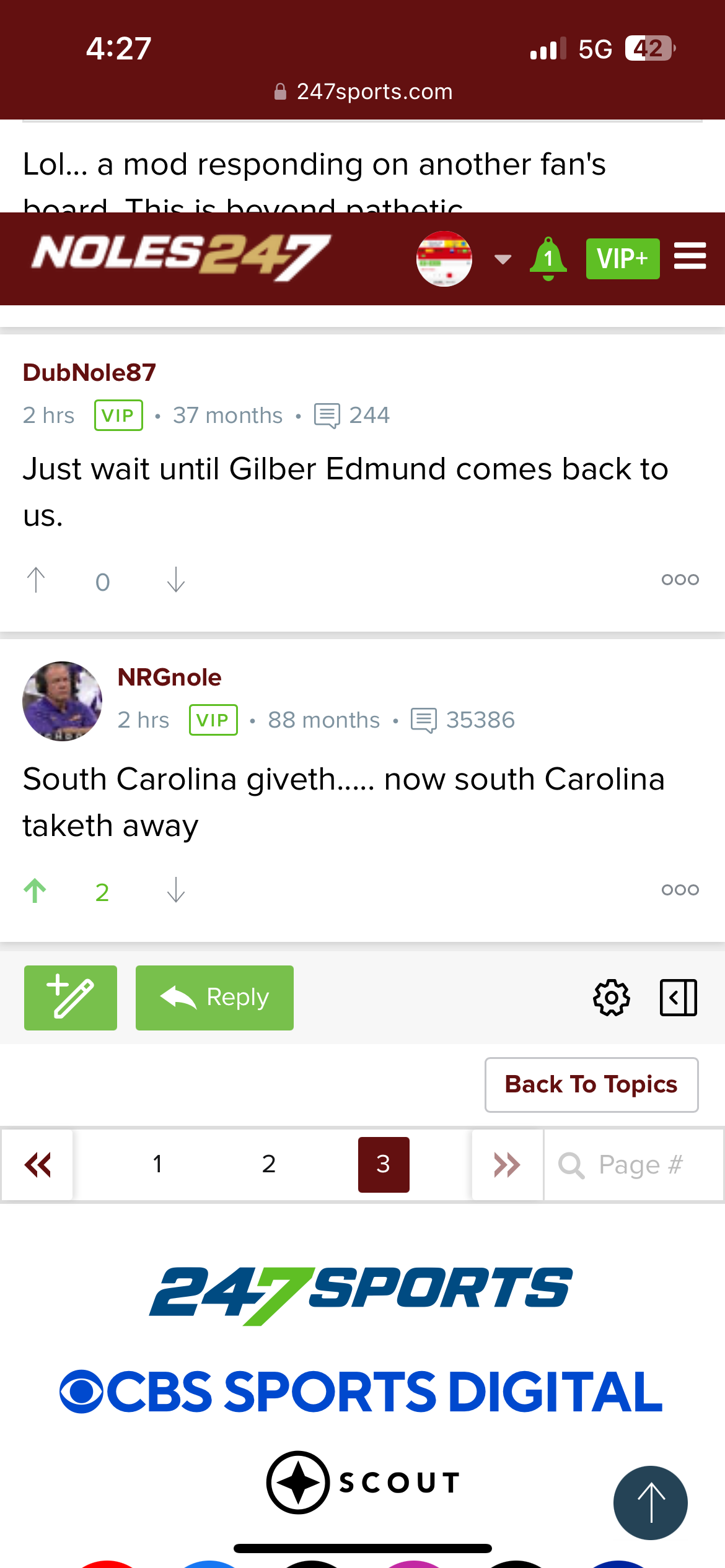 Noles 247 has me cackling