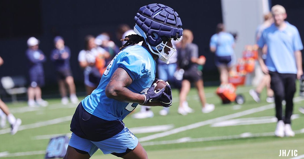 Deep Group of Tar Heel Running Backs Competing for Snaps