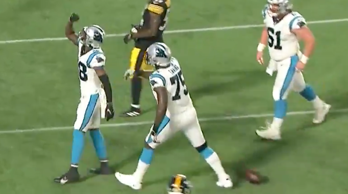 Panthers WR Terrace Marshall Jr. 'Mosses' defender for 1st NFL TD