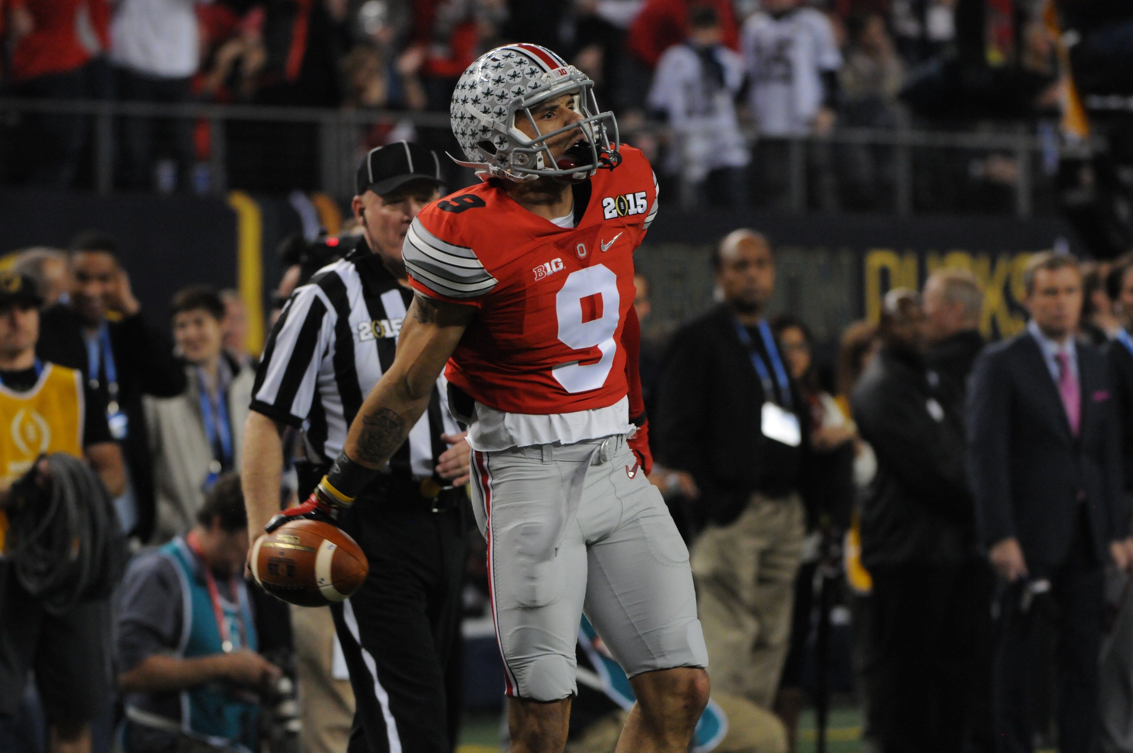 Which former Ohio State wide receiver has the highest ceiling, and