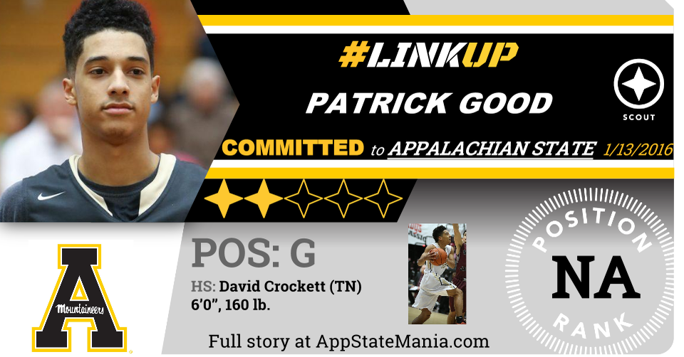 PATRICK GOOD COMMITS TO APPALACHIAN STATE