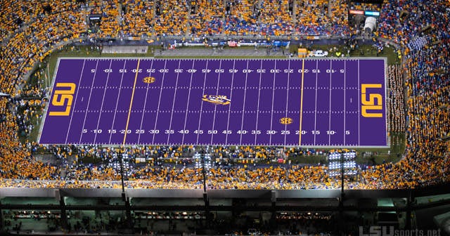 LSU set to debut purple field at Spring Game