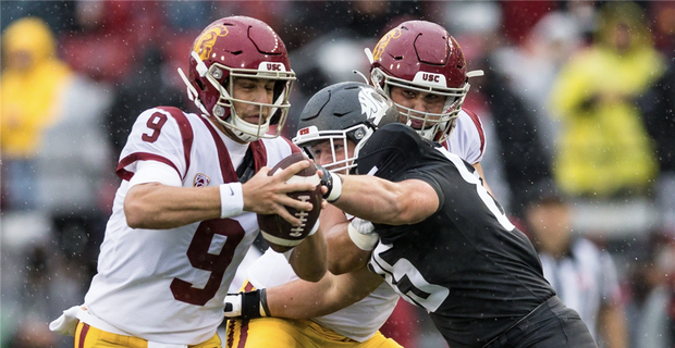 WSU freshman Andrew Edson's bullrush and sack of Slovis brings Huard ...
