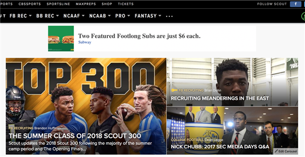 247Sports partners with CBSSports