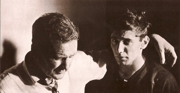 Paul Bryant (l) and Joe Namath