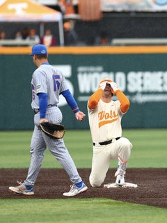 Griffin Merritt bursts out of slump to close series against Florida, sees Tennessee  baseball turning the corner, Baseball