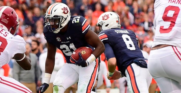 Auburn Tigers White Kerryon Johnson College Football Jersey in 2023