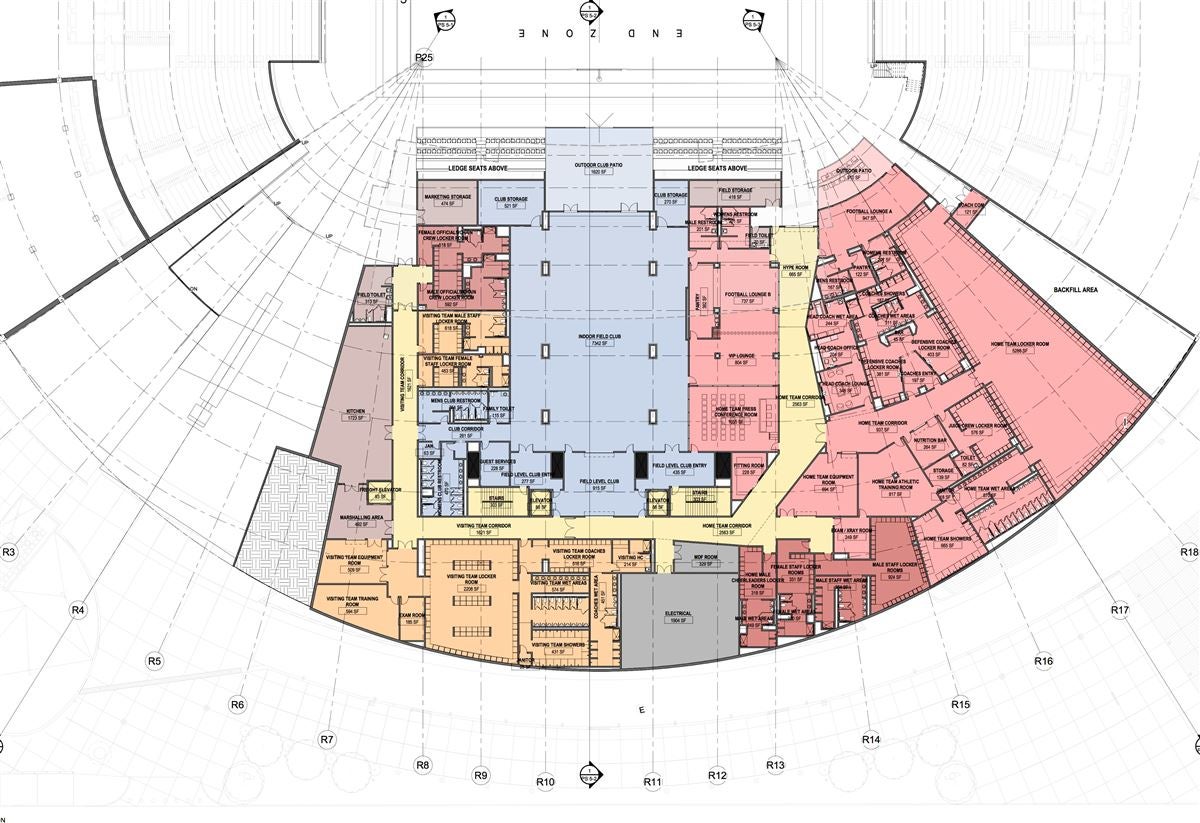 Rice Eccles Stadium Map Layout And Blueprint Of The Rice Eccles Stadium Sez Renovation