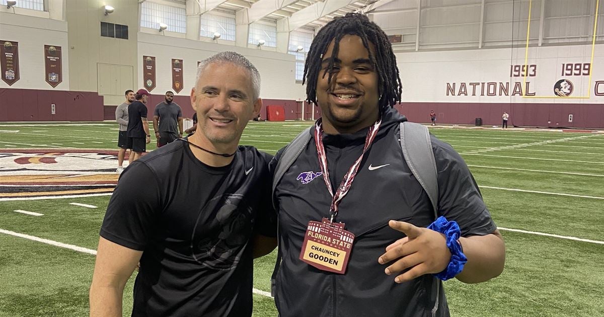 2025 4star OL Chauncey Gooden offered by FSU during Friday visit