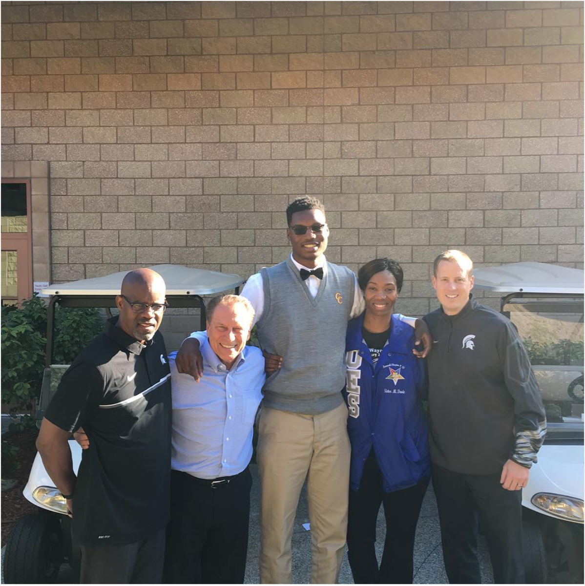 Coach Izzo and co visit Brandon McCoy in California