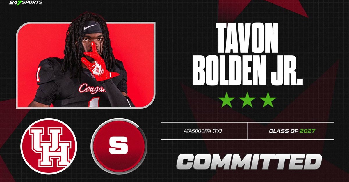 2027 three-star safety Tavon Bolden Jr. commits to Houston