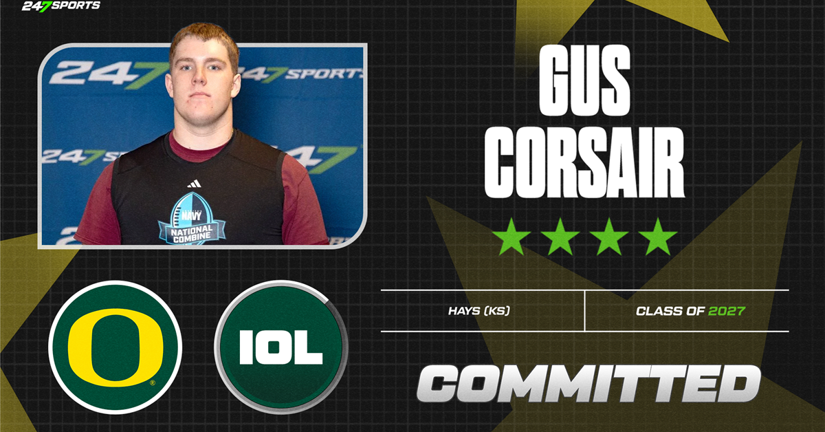 Four-star OL Gus Corsair commits to Oregon