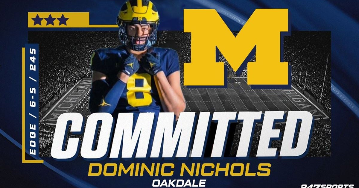 Four-star edge Dominic Nichols commits to Michigan