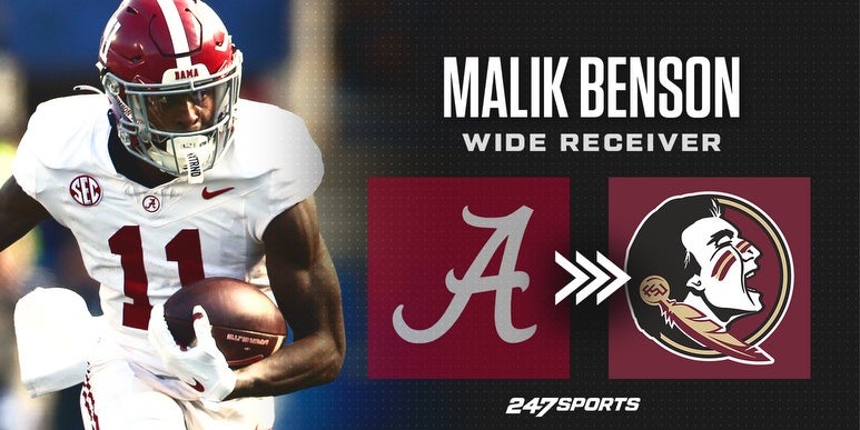 Alabama WR transfer Malik Benson commits to Florida State