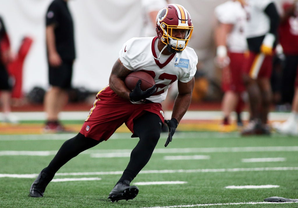 Redskins running backs mic'd up during minicamp