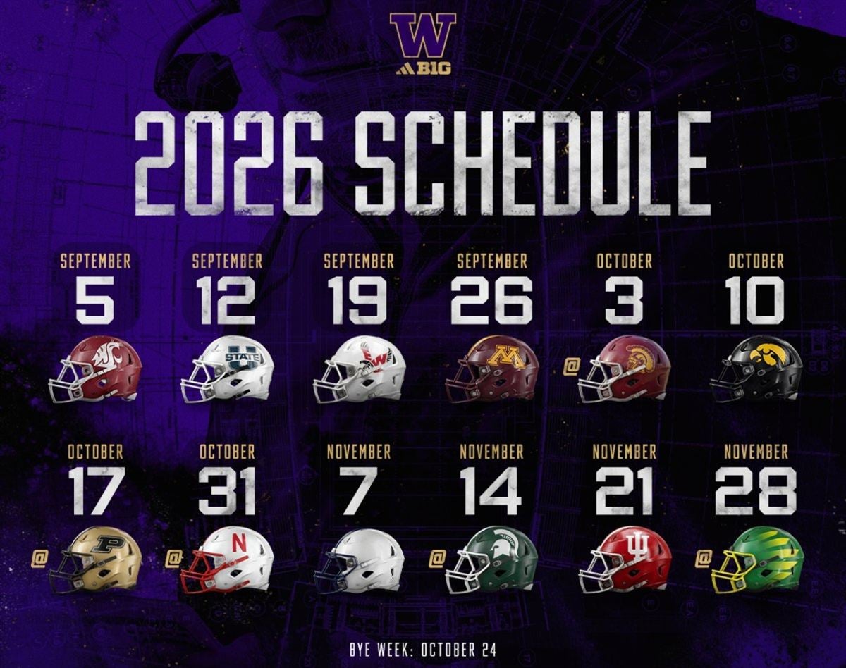 Washington S Full 2026 Football Schedule Dates Have Been Released 13579653 