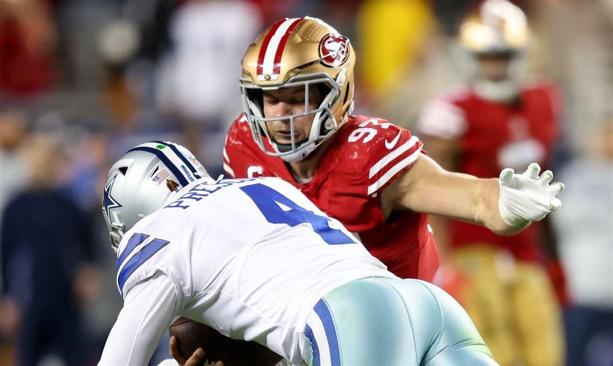 LOOK: 49ers star Nick Bosa trolls Dallas Cowboys fans following