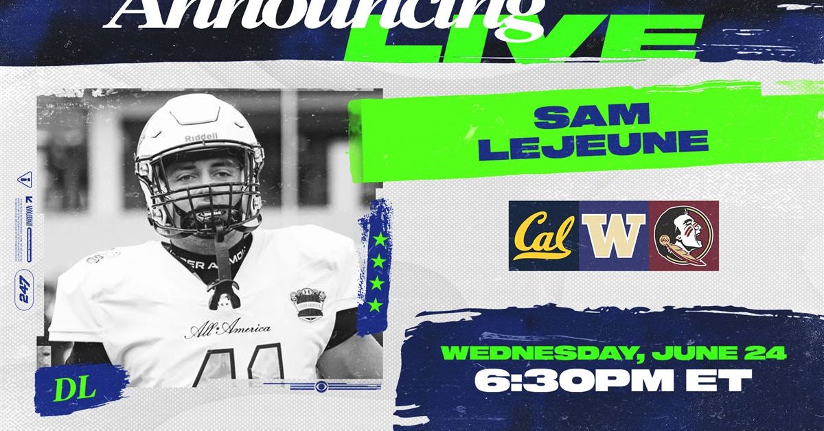 Watch Top247 DL Sam LeJeune to Announce His College Decision Wednesday Evening