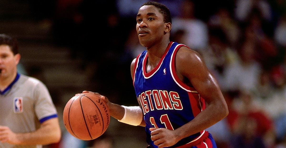 Isiah Thomas reunites with stolen All-Star MVP Trophy