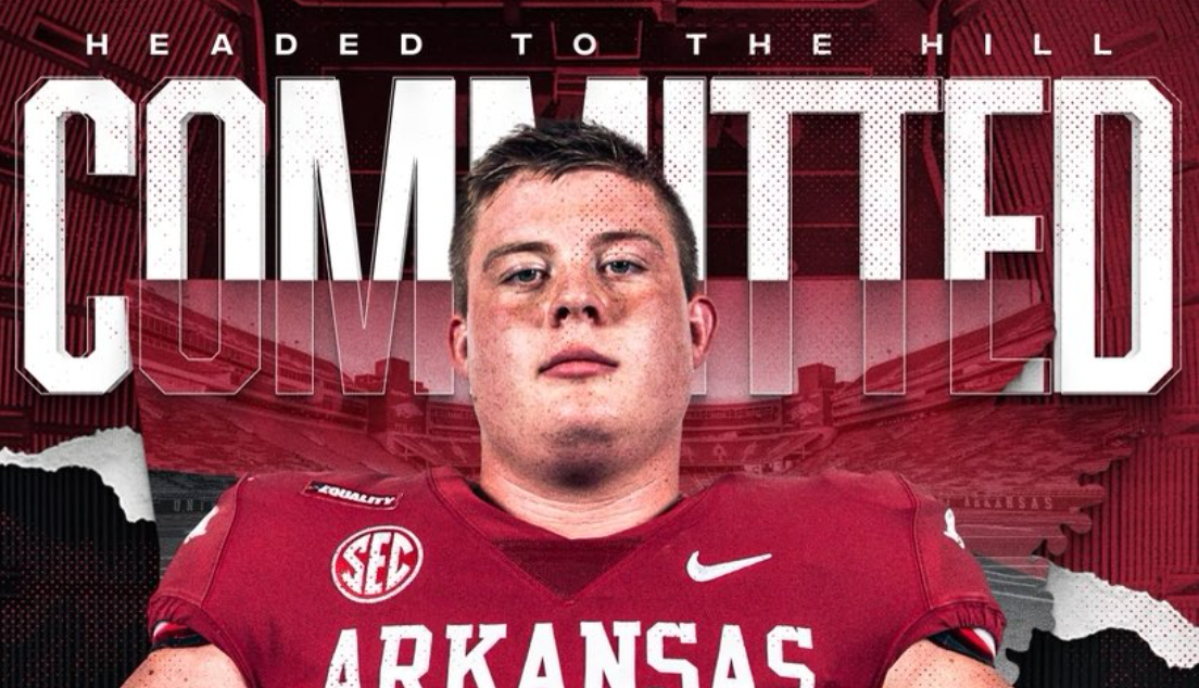 OL Kash Courtney flips commitment from Baylor to Arkansas