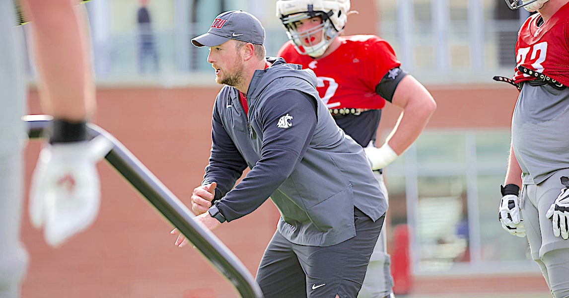 WSU 'will go as the offensive line goes,' says Jake Dickert