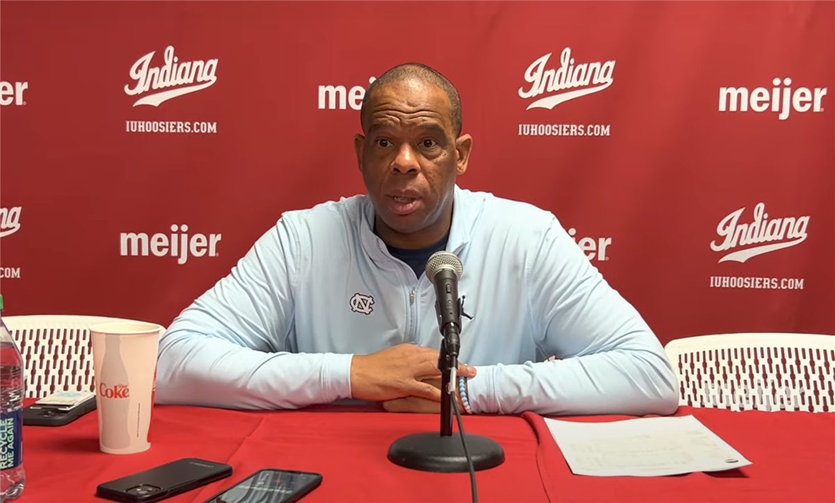 Rival Reaction North Carolina's Hubert Davis, Armando Bacot Caleb Love