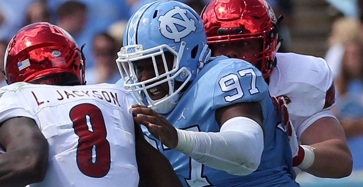 InsideCarolina on X: Former top #UNC recruit Jalen Dalton is growing into  his DT role. Story:   / X