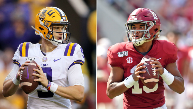 Tua Tagovailoa Face - Joe Burrow Tua Tagovailoa Face Off In 2020