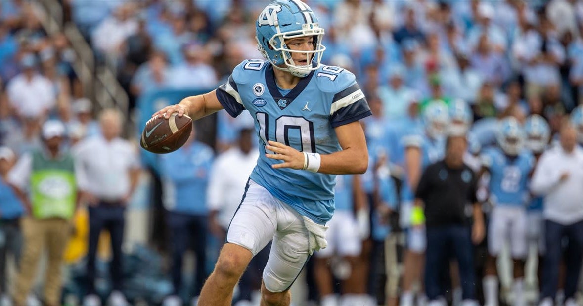UNC QB Drake Maye leans on Sam Howell lessons after first loss