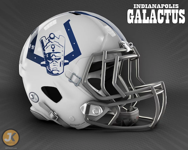 Check out these amazing Marvel inspired NFL Helmets!